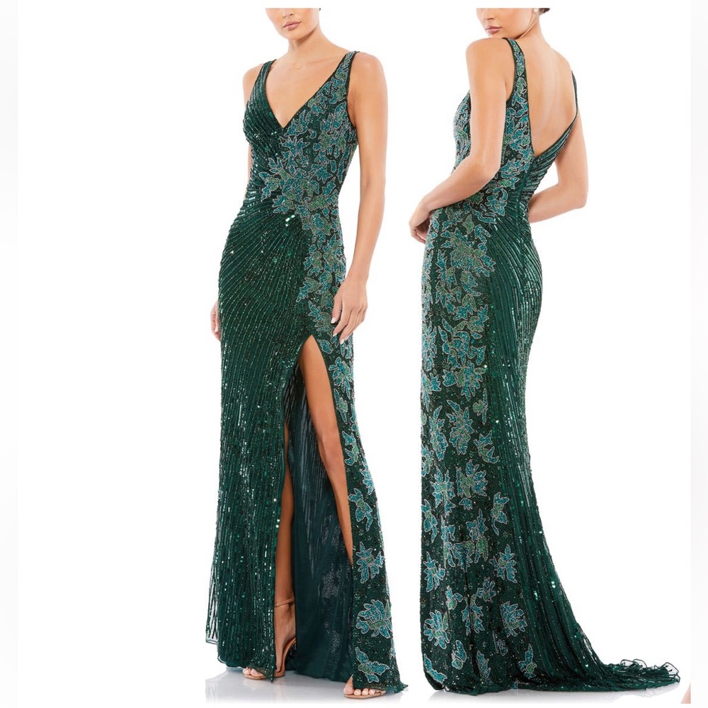 Mac Duggal Sequin Column Gown